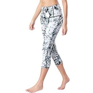NS Activewear Compression Marble Capri Leggings
